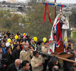 virgen del carmen misionera san bernardo