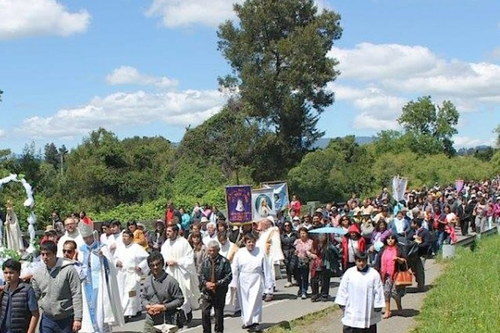 Encuentros Marianos Villarrica procesion