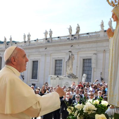 Papa Francisco Virgen de Fátima