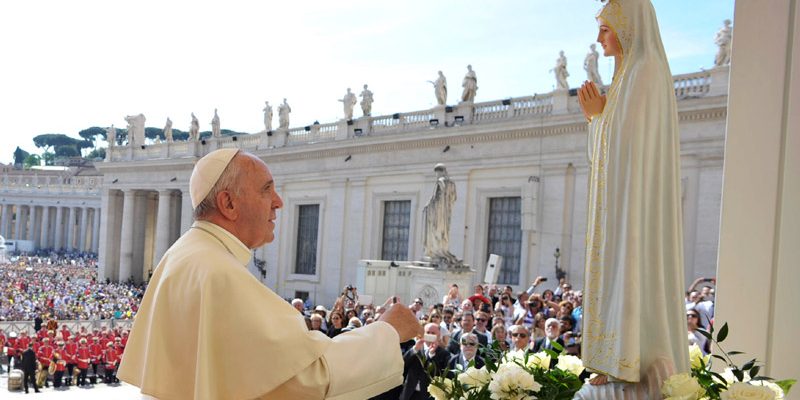 Papa Francisco Virgen de Fátima